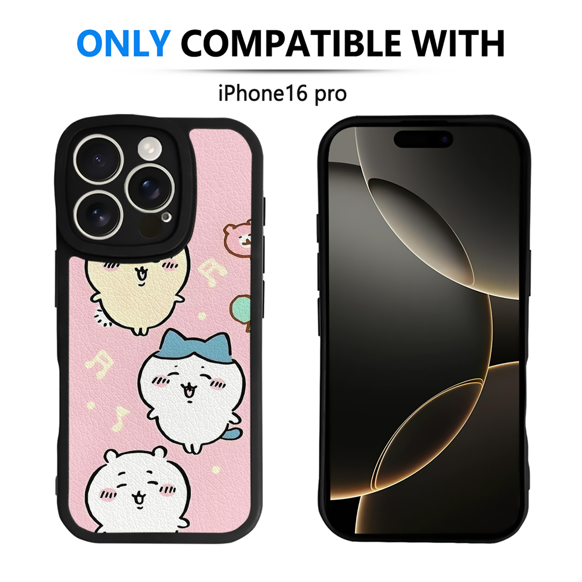 （画像用） ちいかわ Chii-kawa 【iPhone 16シリーズ対応】シリコンスマホケース（レザー調） 材質：シリコン